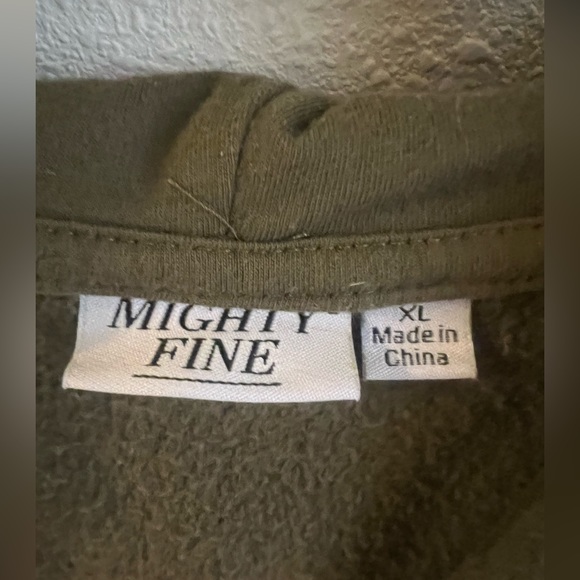 Mighty Fine Cropped Hoodie Size XL - Picture 3 of 5